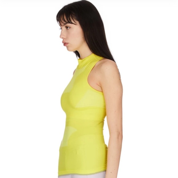 Stella McCartney for Adidas Seamless Run Seamless Tank Yellow XS - Picture 2 of 6